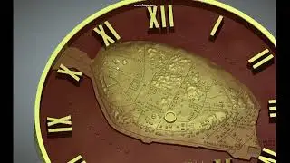 Свияжск.  Модель часов 300мм
