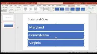 Inserting Smartart graphic