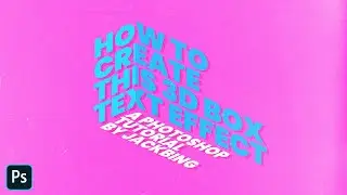 3D BOX TEXT EFFECT (It's SO Simple!) - Photoshop Basics Tutorial