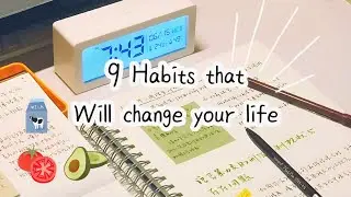 9 Habits that changed my life //study tips// healthy habits