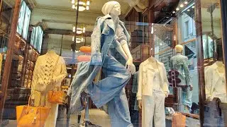 Нескучный total jeans образ от Ermanno Scervino. Актуальный образ для весны 2024.