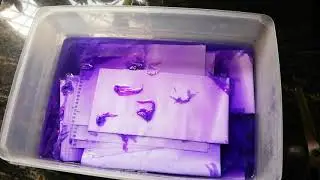 Dyed paper with crepe paper - How to