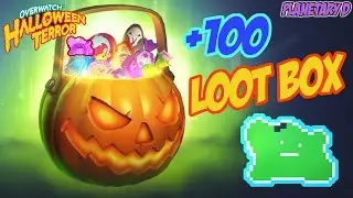 Overwatch ~ Lucky Opening +100 Halloween Terror Loot Boxes!!!!!!
