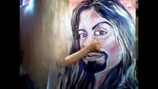 a painting of tony beau ladykashmir,dayton,ohio,teacher,bellydancer,