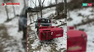 TowTrack im Einsatz auf Schneefeld