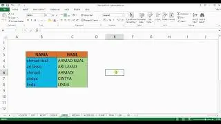 17. Mahir Rumus Excel - Rumus UPPER Pada Microsoft Excel Untuk Membesarkan Teks