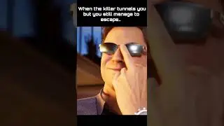 When the killer tunnels you but you still escape.. #ytshorts #dbd #dbdshorts #shorts