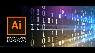How to create binary code background in adobe illustrator