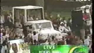World youth day 1995 Popes arrival