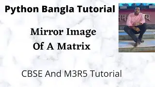 Mirror Image Of A Matrix Python Bangla