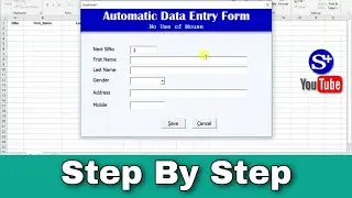Automatic Data Entry Form In Excel Step by Step Full Tutorial
