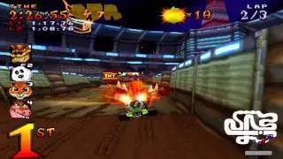 Crash Team Racing 100% Walkthrough Part 8 HD (TINY) World 3 All CTR Tokens