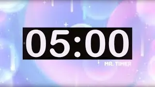 5 Minute Countdown Timer with Inspirational, EDM, Positive Music! Upbeat Background Music for Kids!