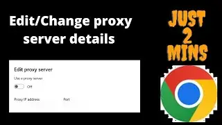 how to setup proxy server settings in google chrome || Redirect to settings page