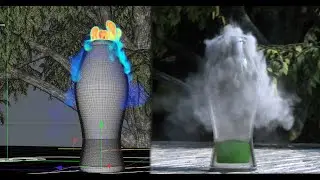 Cinema 4d Turbulence FD Cold Smoke Vase