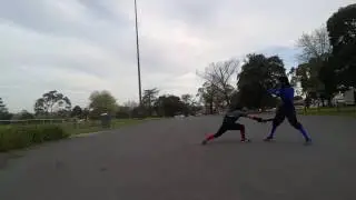 Dussack sparring 1