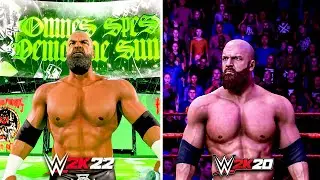 WWE 2K22 vs WWE 2K20 Triple H Entrance Comparison