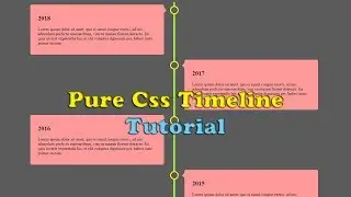 Pure Html and CSS vertical Timeline Design | NoorHUB