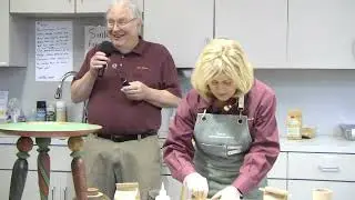 Sharon Ayers and Sam Slovak Demonstrate the Use of Milk Paint