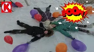CHALLENGE POP BALLOON! Boys Against Girls Челлендж ЛОПНИ ШАРИК Мальчики Против Девочек //Agent K