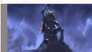 Samurai da  live - Pintura digital [Resumo] - Corel painter 2016