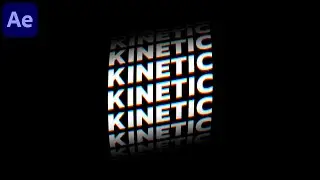 Rolling Kinetic Typography in After Effects | AE Tutorials