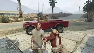 GTA V Funny Glitches - Nervous Ron goes insane, turns into a dog???