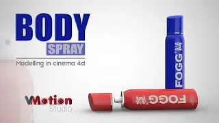 How to Modelling Body Spray Bottle in Cinema 4d Redshift