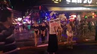 Ночная жизнь на Пхукете. Патонг. Bangla Road. Трансвеститы. Break dance. Январь 2017.