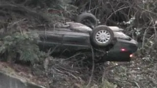 Car Airborne - Crashes Upside-down
