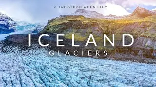 Iceland Glaciers and Ice world from above - Drone 4K (Interstellar filming location)