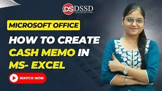 how to create cash memo in Excel | Detailed Explanation in Hindi