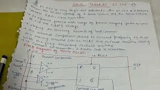 555 IC timer with block diagram explanation