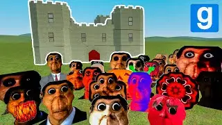 Obunga Family vs Castle!! - Garry's Mod