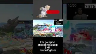 I'm going to cheese this luigi  Mii swordfighter #supersmashbros #ssbu #supersmashbrosultimate