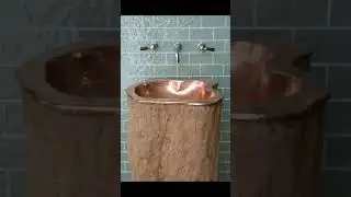 Шикарные раковины из дерева.