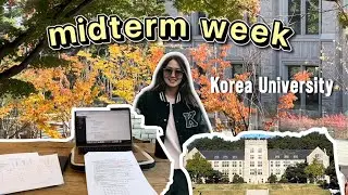 MIDTERMS WEEK VLOG | продуктивная неделя в корейском университете , экзамены