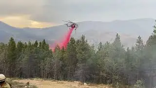 Wildfire Retardant Drop