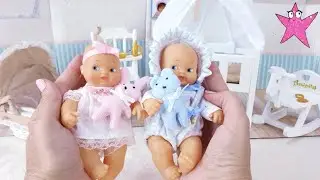Adopto mellizos MINI REBORN niño y niña son las Muñecas Barriguitas Colección