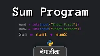 Python programs to find sum of two numbers