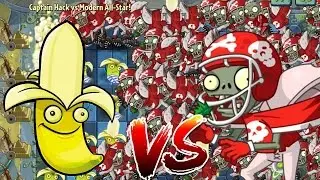 Plants vs Zombies 2 Epic Hack : Banana Launcher vs All-Star Zombies
