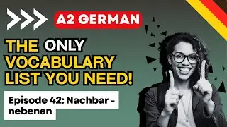 GERMAN WORDS A2 (Given By GOETHE INSTITUTE) | EXAMPLES in GER-ENG | 42