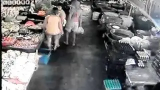 Girl with a very fast reaction
