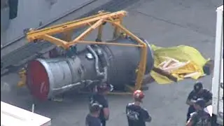 Man dead after being crushed by jet engine