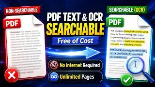 How to Make Any PDF Searchable with OCR | Offline & Free | Unlimited Pages