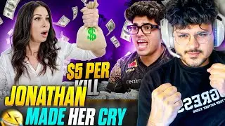 American girl gamer @BellaFoxGaming  Paying Jonathan Gaming $5 Dollars a Kill 😯| REACT WITH THOR