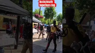 Bexleyheath - Superhero day #deadpool  #wolverine