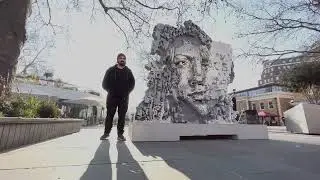 VHILS at BEYOND THE STREETS LONDON - Saatchi Gallery