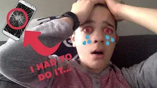 DESTROYING MY PHONE!😭😭😭 (FORFIET)😭😭😭