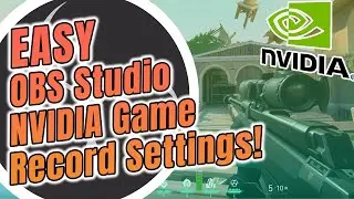 How to OBS Nvidia Nvenc Codec Game Recording Settings